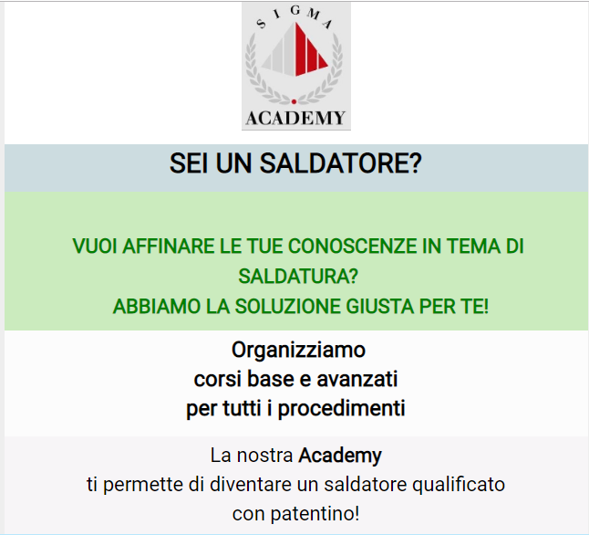 SCUOLA DI SALDATURA